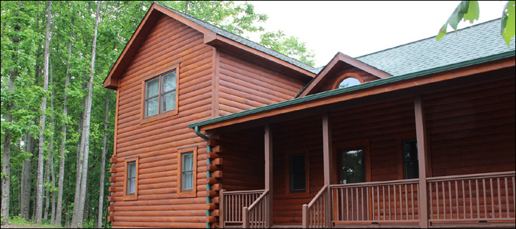 Log Home Staining in Alamance County,  North Carolina