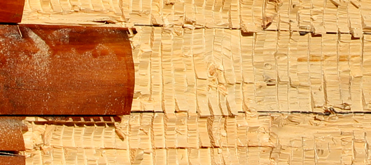 Log Home Face Restoration  Saxapahaw,  North Carolina
